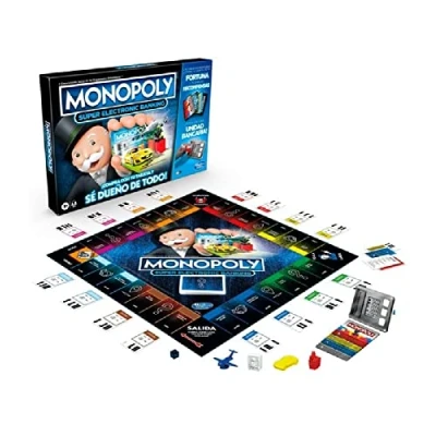 Imagen de Hasbro Monopoly SÚPER Recompensas VERSIÓN EN ESPAÑOL Juego de mesa para niños, Talla: One Size, Black