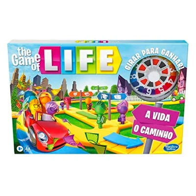 Imagen de Hasbro The Game of Life Juego de Mesa para la Familia 2 a 4 Jugadores, niños Partir 8 años, Incluye Clavijas Colores