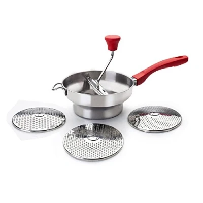 Imagen de Ibili PASAPURES Luxe 3 Discos 20 CM, Stainless Steel, Acero Inoxidable
