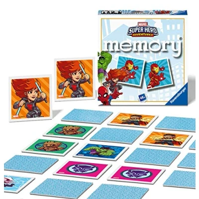 Imagen de Ravensburger Marvel Avengers Super Hero Adventures Mini Memory Game Matching Picture Snap Pairs Games For Kids Age 3 Years Up
