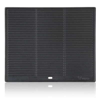 Imagen de BBQ Toro Plancha Rectangular de Hierro Fundido 48 x 39,5 cm Placa Reversible, Uso por Ambos Lados Universal y Maciza para Barbacoa Carbón Gas, Accesorio Barbacoa, Sartén