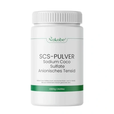 Imagen de Nakobe sulfato de coco sodio 800 g polvo SCS Pulsid para champú, ducha y