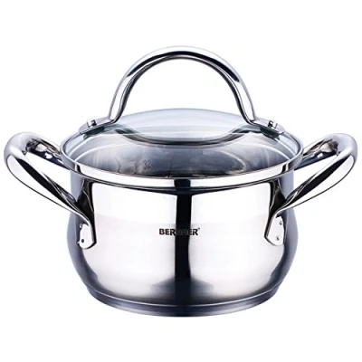 Imagen de Bergner Cacerola 24X13.5CM 5.6L C/T Gourmet Acer.INOX, Acero Inoxidable, 24 cm 5,6 L