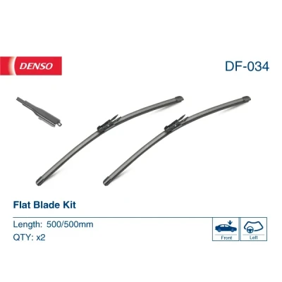 Imagen de Limpiaparabrisas Denso Flat DF 034 Sin marco BMW: 1 Hatchback, Coupé