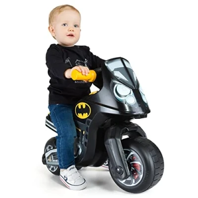 Imagen de MOLTO Moto Correpasillos Cross Race Corre Pasillos Todo Terreno Juguetes Infantiles Seguros y Resistentes Fomenta el Sano Desarrollo De Niños Niñas 18 a 36 Meses Batman