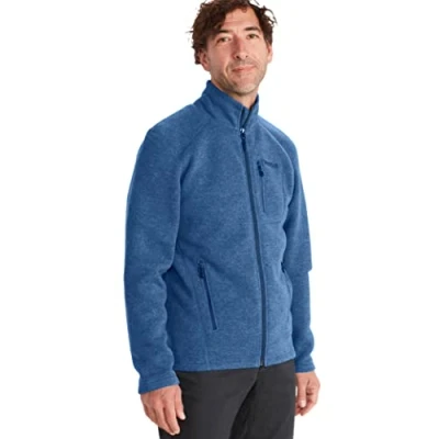 Imagen de MARMOT Chaqueta Drop Line para hombre, ligera, de forro polar, Azul índigo, talla S, Small