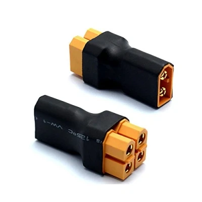 Imagen de Boladge 2 Piezas Adaptador Paralelo 1 Macho a Hembra Conector XT60 para batería RC Lipo