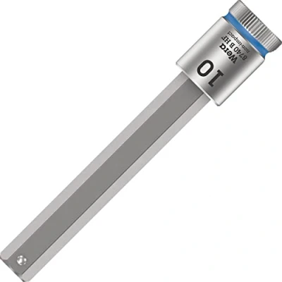 Imagen de WERA 05003044001 8740 B HF Hex Plus 10,0 x 100 mm Vaso de punta Zyklop con función retención 3/8&quot;