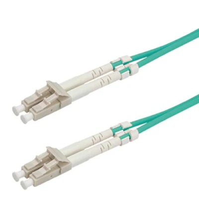 Imagen de Value Fibre Optic Jumper Cable, 50/125µm, Lc/lc, Om3, Turquoise 20 M Cables De Fibra Óptica