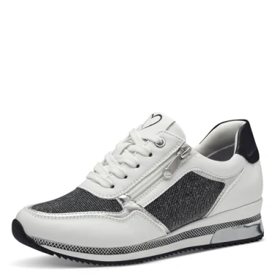 Imagen de MARCO TOZZI Damen, Sneaker, Feel ME Fußbett,Wechselfußbett, weiches Innenfutter, 2 23713 41, Zapatillas Bajas Mujer, Blanco, 40 EU