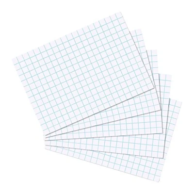 Imagen de Herlitz 1150507 Tarjetas A5, Color Cuadros A5