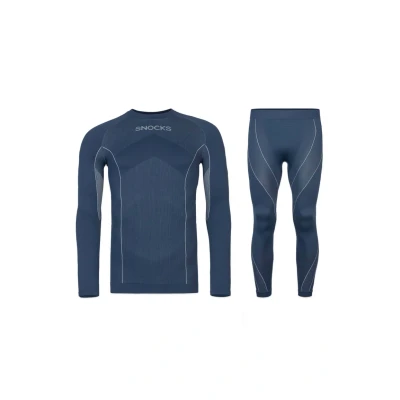 Imagen de Snocks Thermo SET Camiseta interior, Hombre, Talla: Large, Dunkelblau