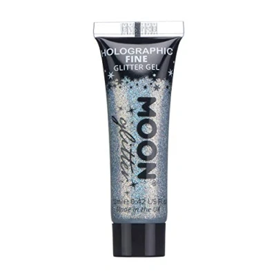 Imagen de Gel Brillante Holográfico para la Cara y el Cuerpo por Moon Glitter 12ml Plateado Pintura Facial