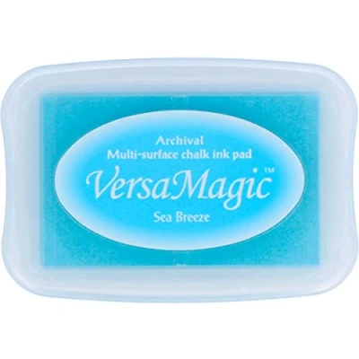 Imagen de Tsukineko Tinta VERSAMAGIC Color Brisa Marina Efecto Tiza 95x65mm. Almohadilla