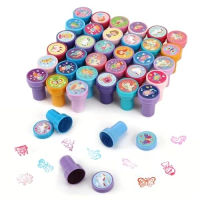 Imagen de Auauraintt 36 Piezas Sellos para Niños,Juego de Multicolor,Sellos Autoentintables Niños,premios Escolares,Cumpleaños regalos fiestas infantiles,Llenadores Bolsas Regalo