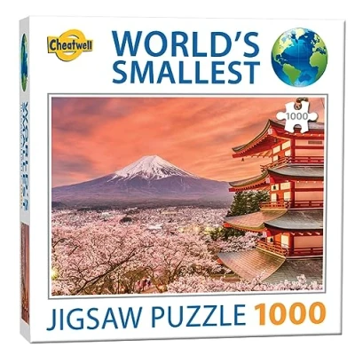Imagen de Cheatwell Games 658 13213 EA World&#039;S Smallest Puzzles Mount Fuji, Red