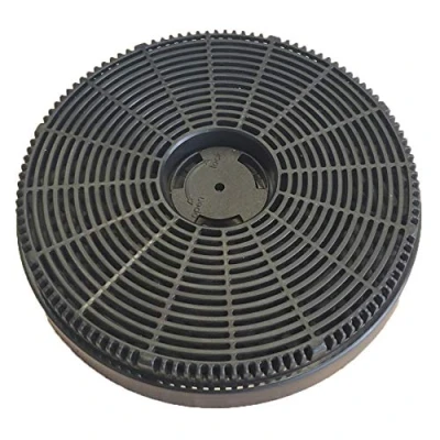 Imagen de PKM CF115 Filtro de carbón activo, para campanas extractoras negro el funcionamiento recirculación