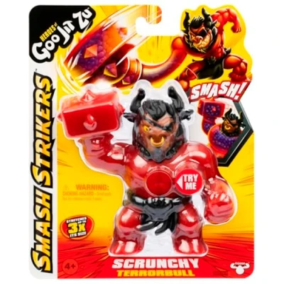 Imagen de BANDAI CO42796 Heroes de Goo JIT Zu Figura Accion, Descubre los nuevos Smash Strikers Terror Bull, Estruja y Estira, Multicolor