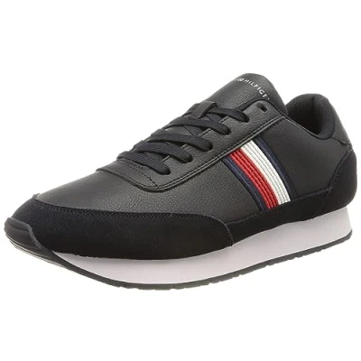 Imagen de Tommy Hilfiger Hombre Sneaker Running Core Eva Runner Zapatillas Deportivas, Azul (Desert Sky), 44 EU