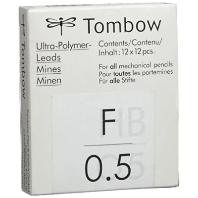 Imagen de Tombow Ex 05P F Caja 12 Tubos con Minas, 0.5 Mm