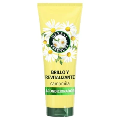 Imagen de Herbal Essences Acondicionador Camomila Brillo &amp; Revitalizante 250ml Aporta y Suavidad al Pelo Encrespado Apagado, Con Extracto de Manzanilla e Ingredientes Origen Natural, Vegano
