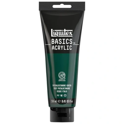 Imagen de Liquitex Basic Acrylic Tubo de Pintura Acrílica, 250 ML, Verde (Verde Ftalo Nuevo)