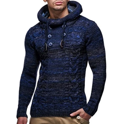 Imagen de Leif Nelson MIT Kapuze Jersey con capucha, Hombre, Talla: XXL, Dunkel blau