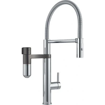 Imagen de FRANKE 112.0489.809 Grifo del Fregadero de la Cocina, Chrome/Gun Metal