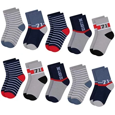 Imagen de L&amp;K II 10 pares de calcetines deportivos para niños y niñas invierno algodón largo 2836 23 26