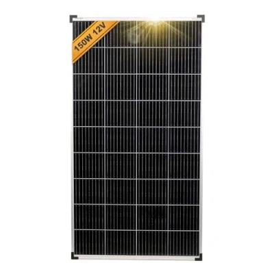 Imagen de enjoy Solar Mono 150 W 12V Módulo Monocristalino Fotovoltaico Ideal para Autocaravana, Vivienda de Jardín, Barco