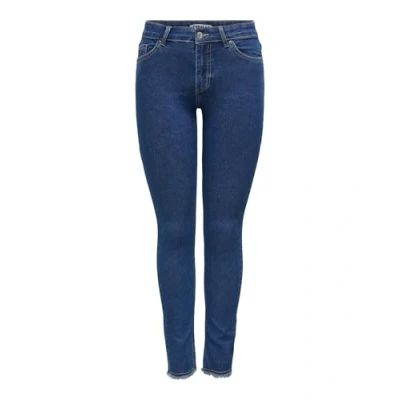 Imagen de ONLY Onlhush Mittlere Taille Vaqueros pitillo, Mujer, Talla: Lx32, Dark blue denim