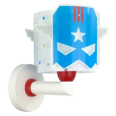 Imagen de Dalber Lámpara Aplique De Pared Infantil Blue Hero Superhéroe