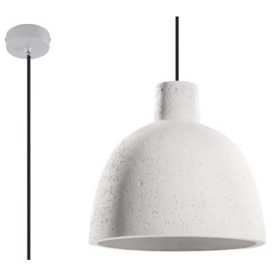 Imagen de sollux Lighting Damaso Lámpara de techo, Concrete, color blanco