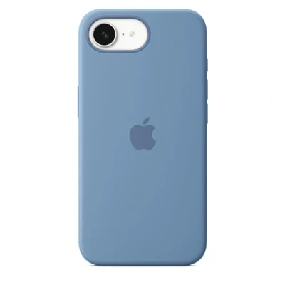 Imagen de Apple Funda de silicona para el iPhone 16e, Azul invierno