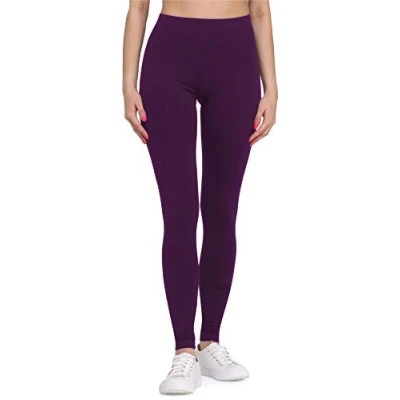 Imagen de Bellivalini Leggins Mallas Deportivas Largas en Viscosa Mujer BLV50 147 (Ciruela, S)