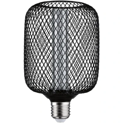 Imagen de Paulmann 29083 Fuente de luz LED Metallic Glow Edition estándar 230V cil. E27 espiral 4,2W 200lm 100mm negro metal 1800K