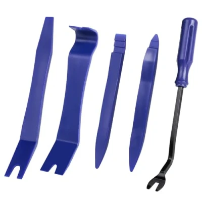 Imagen de AiQInu Herramientas Desmontaje Coche 5 Piezas, Kit para Desmontar Audio Vehículo Radio Interior Recubrimiento (Azul)
