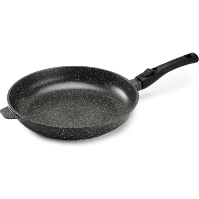Imagen de Pradel Excellence PCUI001017 Olla de cocción lenta aluminio 32 cm, tapa cristal, revestimiento antiadherente, mango extraíble, color negro