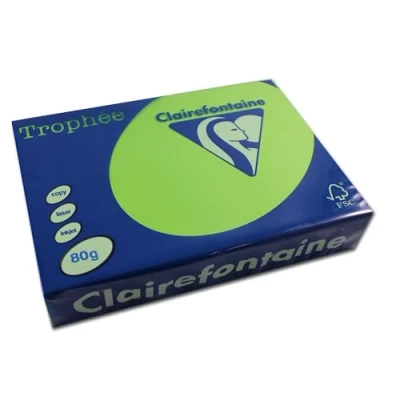 Imagen de Clairefontaine Resma de papel, 80 gr/m², 500 hojas, Verde Menta, A4 (21 x 29.7 cm)