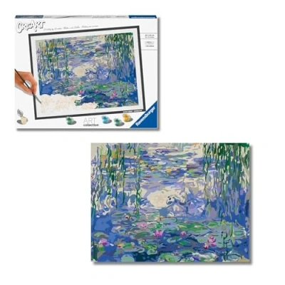 Imagen de Ravensburger CreArt Serie B Art Collection: Monet, Los Nenúfares, Pintar por numeros Adultos, Cuadros para Incluye completo Kit