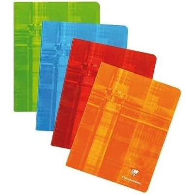 Imagen de Clairefontaine 381C 1 cuaderno cosido 96 páginas 16,5x21 cm 90g cuadrados, cubierta de cartón plastificado color aleatorio