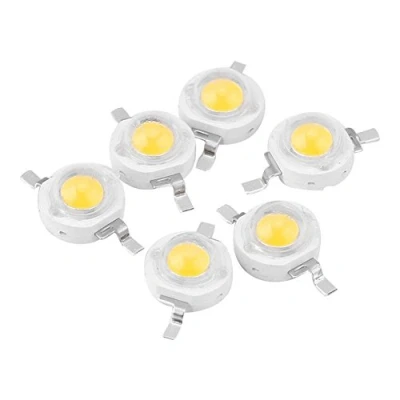 Imagen de 100 piezas de chip LED, 1 W intensidad súper brillante componentes, emisores luz SMD diodo lámpara cuentas chip, luminarias bricolaje, para focos reflector(Blanco cálido 3000K)