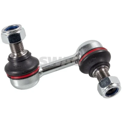 Imagen de SWAG 80 93 0843 Bieleta de suspensión Eje delantero, izquierda 78 M14 x 1,5 con tuerca autofijadora plateado MITSUBISHI: PAJERO 4