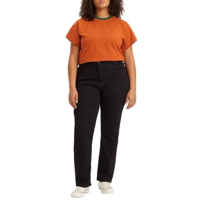 Imagen de Levi&#039;s Plus 724 HIGH RISE Straight Vaqueros rectos, Mujer, Talla: 46x30, Black sheep