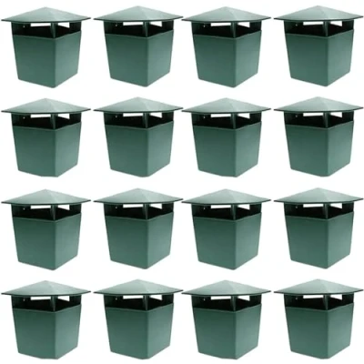Imagen de Juego de 16 trampas para caracoles respetuosos con el medio ambiente, anti babosas y granulados azules, trampa babosas, sin peligro niños animales domésticos,