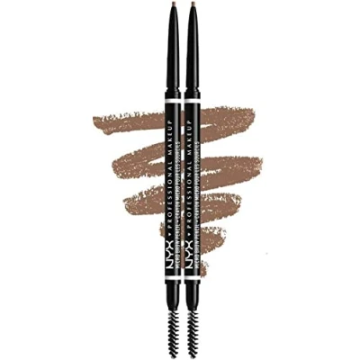 Imagen de NYX Professional Makeup lápiz de cejas perfectas Micro Brow Pencil, Dos lados: cepillo espiral y automático, Fórmula vegana, Tono: Taupe