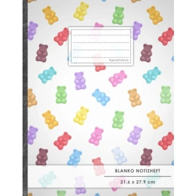 Imagen de Blanko Notizbuch A4 Format, 100+ Seiten, Soft Cover, Register, „Gummibären“ Original #GoodMemos Blank Notebook Perfekt als Zeichenbuch, Skizzenbuch, Sketchbook, Leeres Malbuch