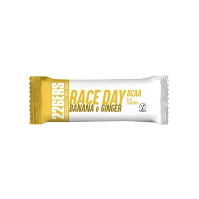 Imagen de 226ERS Race Day Bars, Barrita Energética Veganas, Energy Bars Sin Gluten, Plátano y Jengibre 1 barra x 40 g
