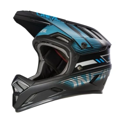 Imagen de O&#039;NEAL Casco de Bicicleta montaña MTB Downhill Aberturas ventilación para Flujo Aire y refrigeración, Carcasa Exterior ABS Backflip Eclipse V.23 Adulto Gris Azul XL