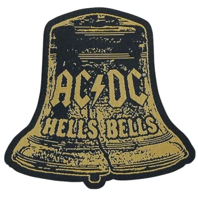 Imagen de AC/DC Hells Bells Cut Out Unisex Parche amarillo/negro 100% poliéster